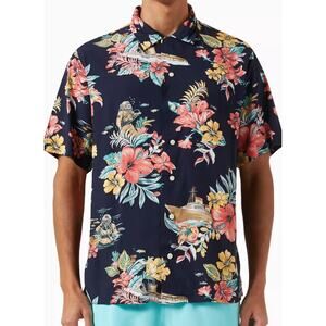 NEW Polo Ralph Lauren Tropical Floral Camp Shirt Viscose Men 3XLT Hawaiian